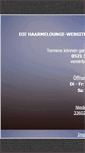Mobile Screenshot of haarmelounge.de